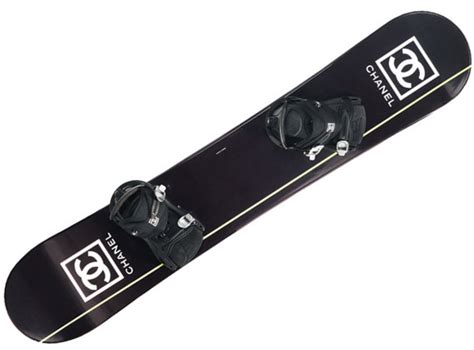 Snowboard on This Chanel Board  With Your Legs Crossed